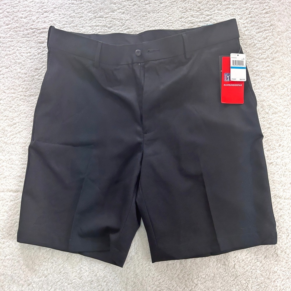 PGA Tour Men's 36" x 9" Golf Shorts Expandable‎ Waistband Flat Front Moisture - Picture 4 of 10